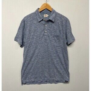 Blue Striped Men's Polo Shirt